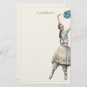 Papeterie Papier à lettres personnalisées pour danseur class (Devant / Derrière)