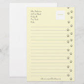 Papeterie Papier à lettres pour des amoureux de les chats (Devant / Derrière)