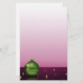 Papeterie Papier à lettres pour ornement de Noël étincelant (Devant / Derrière)