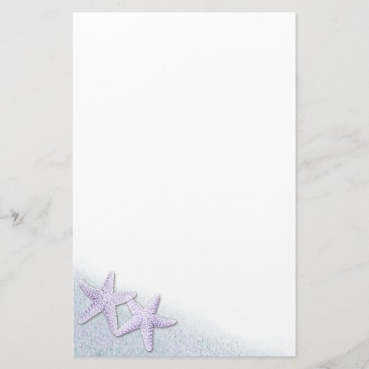Papeterie Papier à lettres pourpre Starfish (Devant)