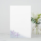 Papeterie Papier à lettres pourpre Starfish (Debout devant)