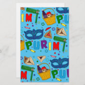 Papeterie Papier à lettres Purim (Devant / Derrière)