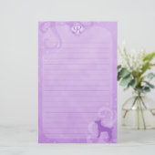 Papeterie Papier à lettres Purple Magic Rat Terrier (Debout devant)