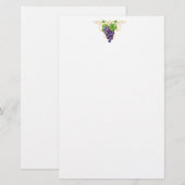 Papeterie Papier à lettres - Raisins (Devant / Derrière)