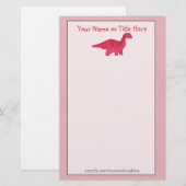 Papeterie Papier à lettres Red Dino (Devant / Derrière)