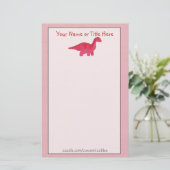 Papeterie Papier à lettres Red Dino (Debout devant)
