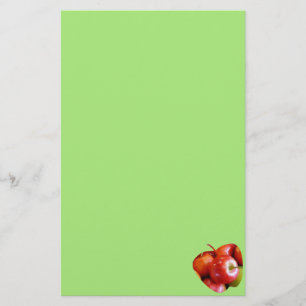 Papeterie Papier à lettres Red et Green Delicious