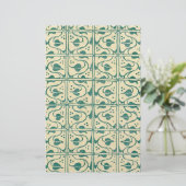 Papeterie Papier à lettres Retro Vintage Vines (Debout devant)