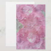 Papeterie Papier à lettres Rose - Lignes optionnelles (Devant / Derrière)