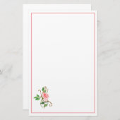 Papeterie Papier à lettres rose rose pâle (Devant / Derrière)