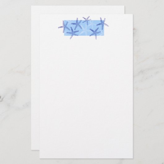Papeterie Papier à lettres Starfish (Devant / Derrière)