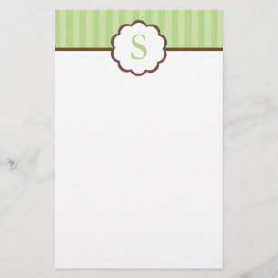 Papeterie Papier à lettres Stripes et Monogrammes