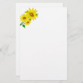 Papeterie Papier à lettres Sunflower (Devant / Derrière)