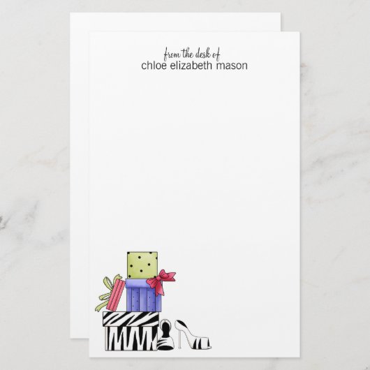 Papeterie Papier à lettres super mignonne pour filles (Devant / Derrière)