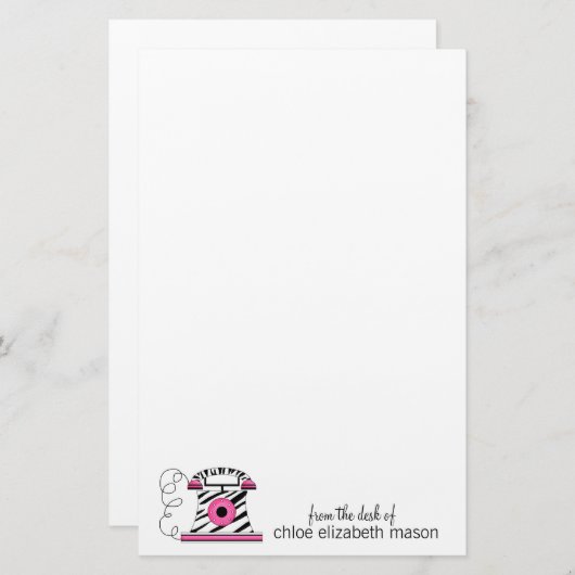 Papeterie Papier à lettres super mignonne pour filles (Devant / Derrière)