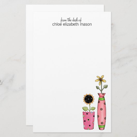 Papeterie Papier à lettres super mignonne pour filles (Devant / Derrière)