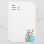 Papeterie Papier à lettres Tea Time (Devant / Derrière)