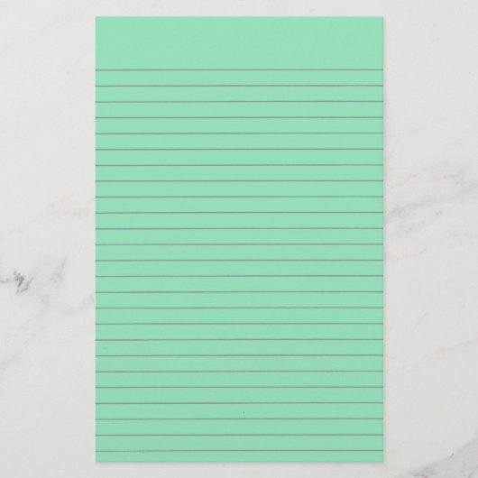 Papeterie Papier à lettres vert (Devant)