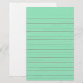 Papeterie Papier à lettres vert (Devant / Derrière)