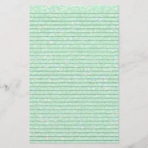 Papeterie Papier à lettres vert à menthe avec lignes faculta