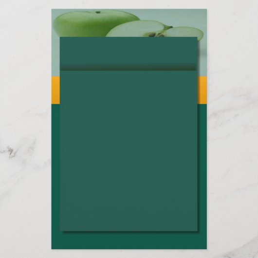 Papeterie Papier à lettres vert Apple (Devant)