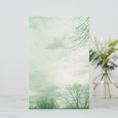 Papeterie Papier à lettres vert ciels orageux (Debout devant)