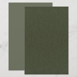 Papeterie Papier à lettres vert mousse texturé - personnalis