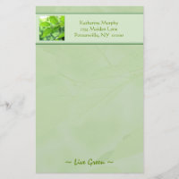 Papier à lettres "vert vivant"