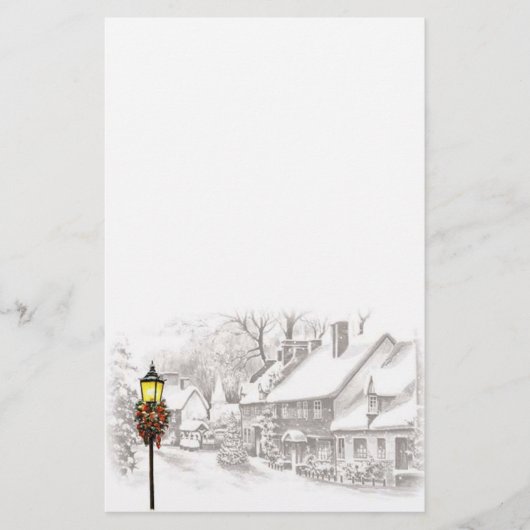 Papeterie Papier à lettres vintage ChristmasTown (Devant)