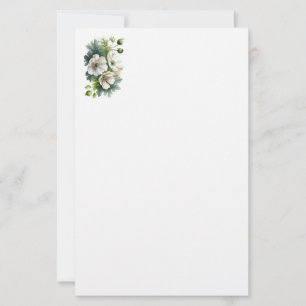 Papeterie Papier à lettres White Poppies