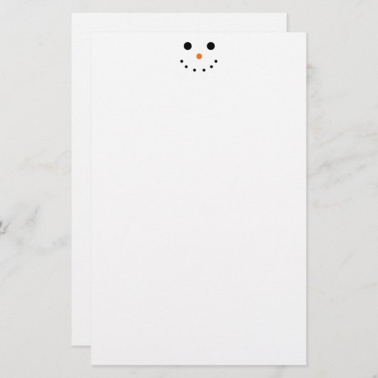 Papeterie Papier à neige mignonne (Devant / Derrière)