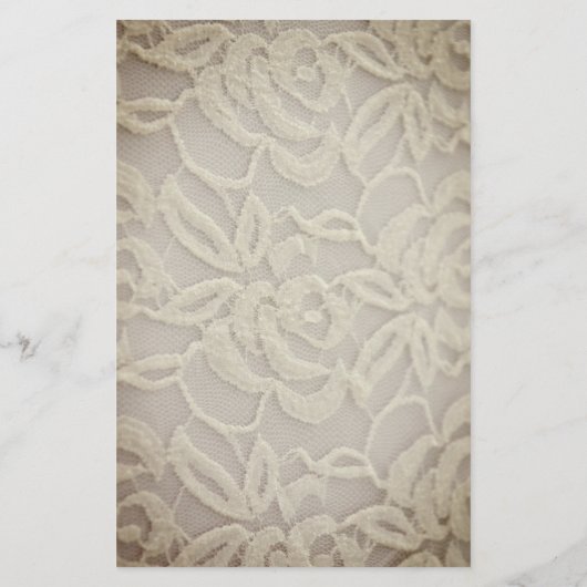 Papeterie Papier à papier à papier pour Mariage en dentelle  (Dos)