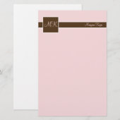 Papeterie Papier à papier couleur blanc et Brown (Devant / Derrière)