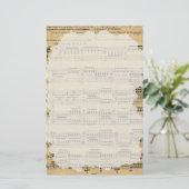 Papeterie Papier à papier de musique ancienne (Debout devant)