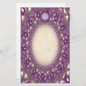 Papeterie Papier à papillon violet fin (Devant / Derrière)