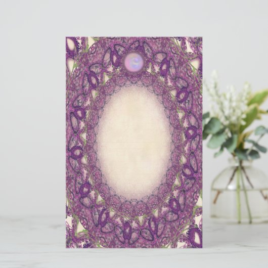 Papeterie Papier à papillon violet fin (Debout devant)