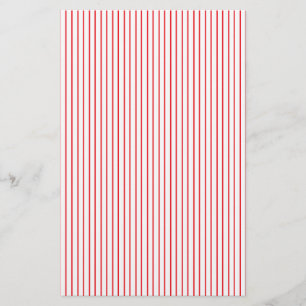 Papeterie Papier à rayures rouge et blanc