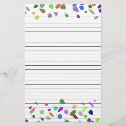 Papeterie Papier à reliure pois pour les notes Papier à lett (Devant)