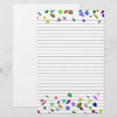 Papeterie Papier à reliure pois pour les notes Papier à lett (Devant / Derrière)