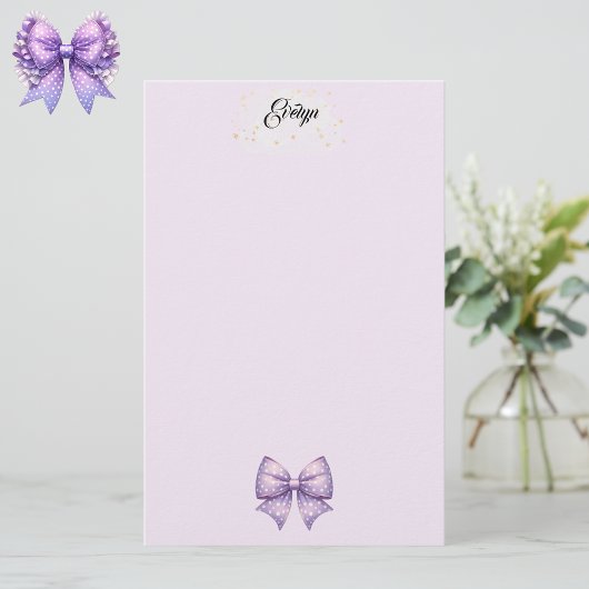 Papeterie Papier à ruban Polka Dot Violet