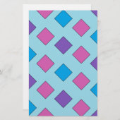 Papeterie Papier artisanal Carré Abstrait (Devant / Derrière)
