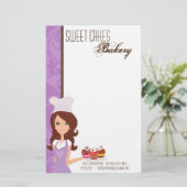 Papeterie Papier - Brunette Baker Coupe violet gâteaux Bake (Debout devant)