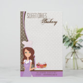 Papeterie Papier - Brunette Baker Coupe violet gâteaux Bake (Debout devant)