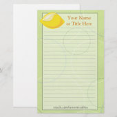 Papeterie Papier citron (Devant / Derrière)