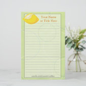 Papeterie Papier citron (Debout devant)
