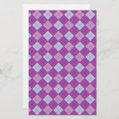 Papeterie Papier d'artisanat à plaid violet (Devant / Derrière)