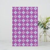 Papeterie Papier d'artisanat à plaid violet (Debout devant)