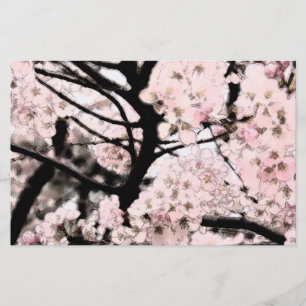 Papeterie Papier d'artisanat modifié Cherry Blossom