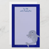 Papeterie Papier Dauphin Joueur (Devant / Derrière)