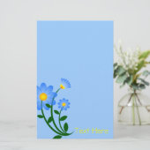 Papeterie Papier de conception de fleurs (Debout devant)